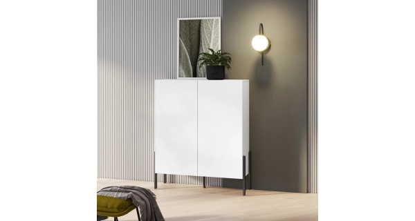 LUCERNE komoda 2D, bílá