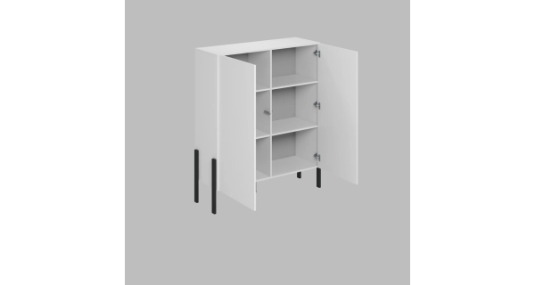 LUCERNE komoda 2D, bílá