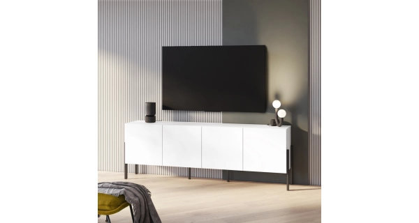 LUCERNE komoda 4D, bílá