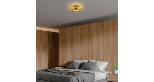 Lustr DARTOL 1xE27 36x12 cm, zlatá