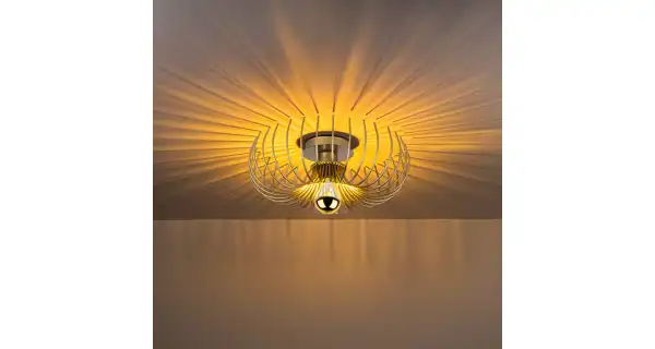 Lustr DARTOL 1xE27 36x12 cm, zlatá