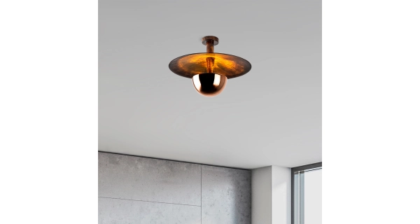 Lustr KALLON 1xG9 48x35 cm, měděná