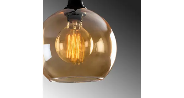 Lustr TREFIR 3xE27 70X36-116 cm, zlatá/černá