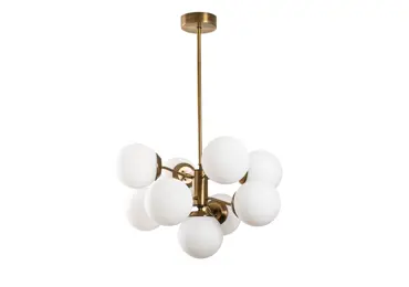 Lustr VORVEN 9xE27 70x80 cm, vintage/bílá