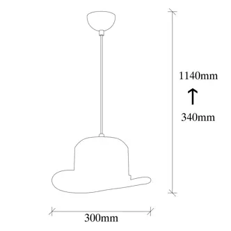 Lustr WELTRA 1xE27 30x34-114 cm, černá