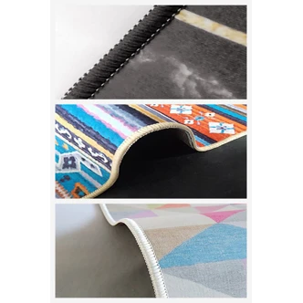 Luxusní koberec, syntetický, nízký vlas, protiskluzový, 80 x 150 cm