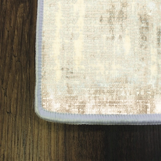 Luxusní koberec, syntetický, nízký vlas, protiskluzový, šedý, 120 x 180 cm