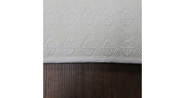 Luxusní koberec, syntetický, nízký vlas, protiskluzový, šedý, 120 x 180 cm