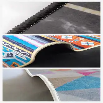 Luxusní koberec, žinylková tkanina, béžovo/zlatý, 120 x 180 cm