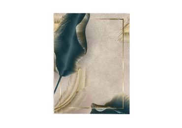 Luxusní koberec, žinylková tkanina, béžový, 120 x 180 cm