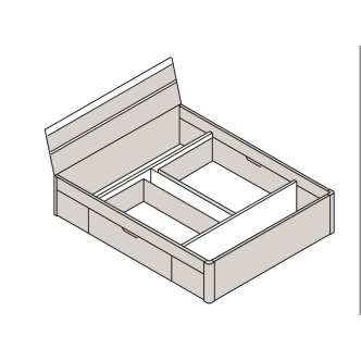 MAGGIE postel 160x200 cm, dub san remo světlý/bílá 