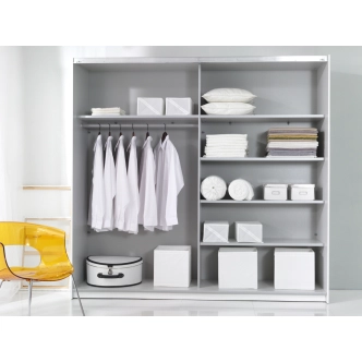 MAGGIE šatní skříň 221, dub sonoma světlý/bílá