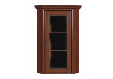 MAHARASH vitrína rohová - nástavec, kaštan