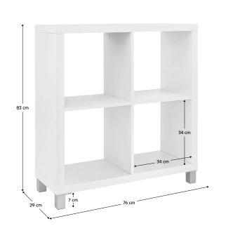 MAIKO regál typ 2, bílá