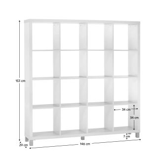 MAIKO regál typ 6, bílá