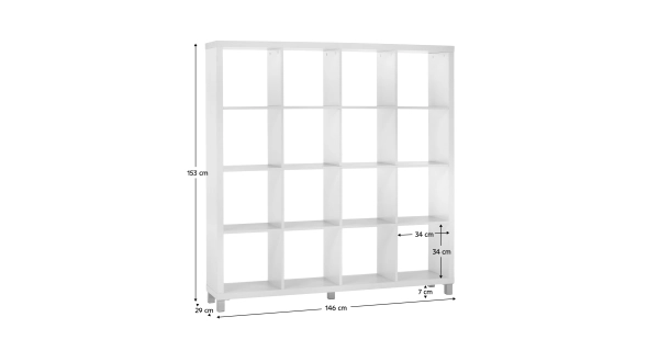 MAIKO regál typ 6, bílá