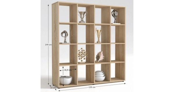 MALAYA, regál, dub sonoma