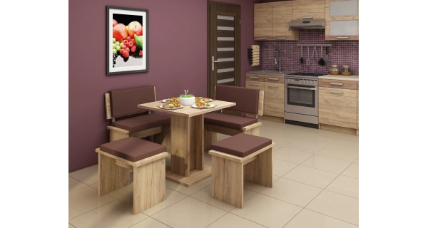 Malý stůl GURLAN, craft zlatý, 5 let záruka