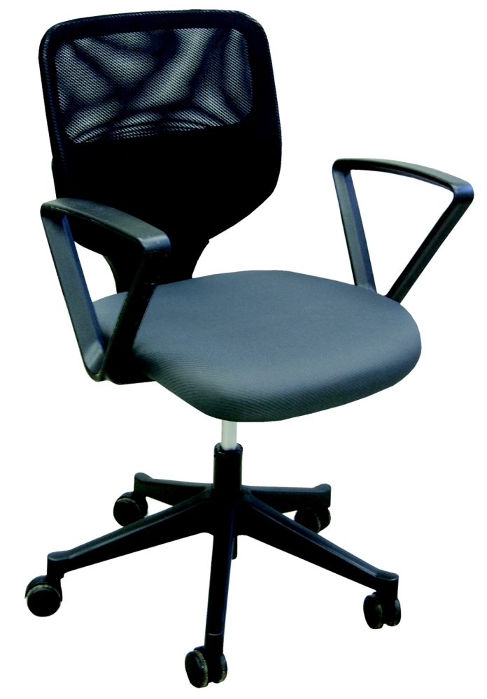 Levně Manažerská židle VERA, černá/šedá