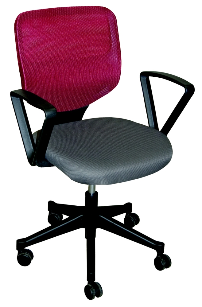 Manažerská židle VERA, šedá/vínová