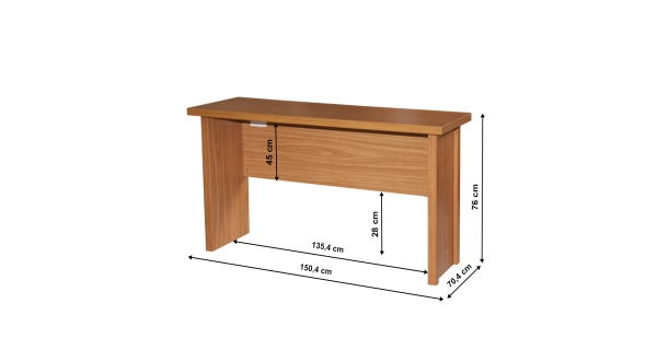 MANIPA psací stůl 150 cm, třešeň