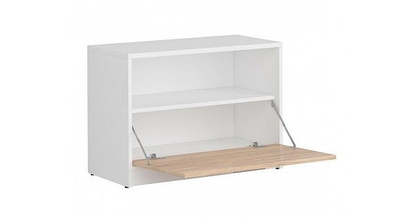 MARIONET botník s jedním výklopem, bílá/dub sonoma, 5 let záruka