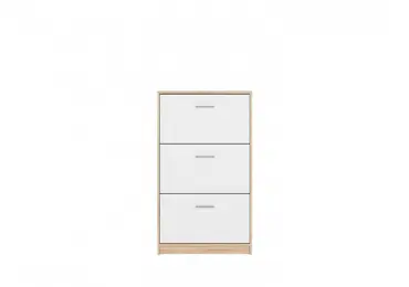 MARIONET botník se třemi výklopy, dub sonoma/bílá