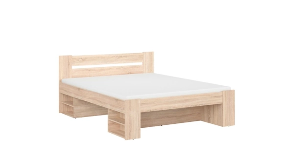 MARIONET postel 160x200 cm, dub sonoma BEZ ROŠTU, 5 let záruka