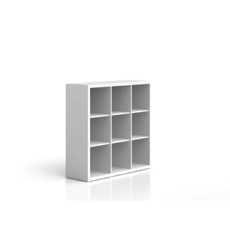 MARIONET regál 3x3, bílá, 5 let záruka