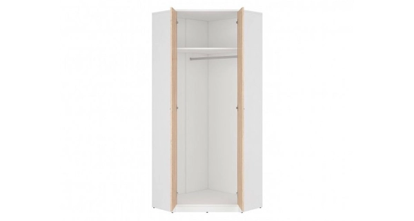 MARIONET rohová skříň, bílá/dub sonoma, 5 let záruka