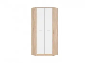 MARIONET rohová skříň, dub sonoma/bílá