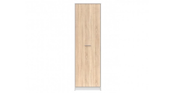 MARIONET skříň jednodvéřová, bílá/dub sonoma, 5 let záruka