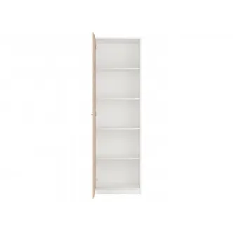 MARIONET skříň jednodvéřová, bílá/dub sonoma, 5 let záruka