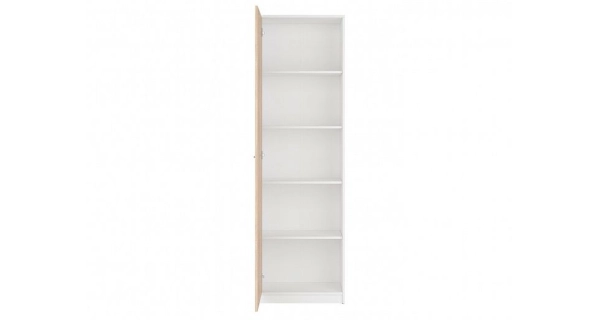 MARIONET skříň jednodvéřová, bílá/dub sonoma, 5 let záruka