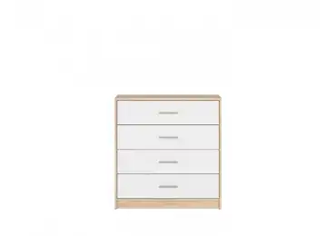 MARIONET šuplíková komoda, dub sonoma/bílá