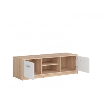 MARIONET televizní stolek, dub sonoma/bílá, 5 let záruka