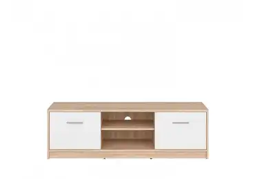 MARIONET televizní stolek, dub sonoma/bílá