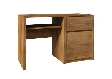 MARLETT PC stůl, dub lefkas tmavý