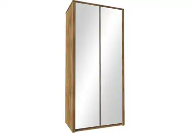 MARLETT skříň 2D se zrcadly, dub lefkas tmavý