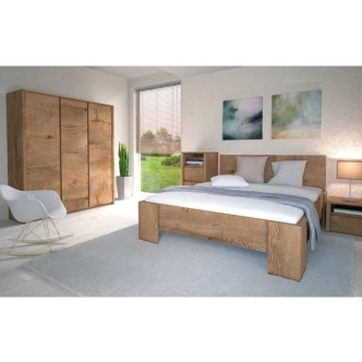 MARLETT skříň 3D, dub lefkas tmavý