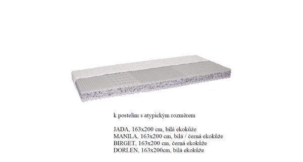 Matrace CROCID ATYP 163x200 cm