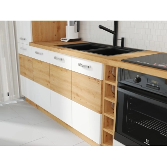 MEADOW, dolní regál 15 D OTW BB, korpus: dub artisan