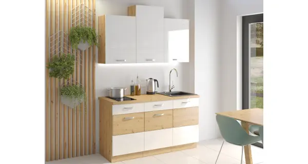 MEADOW, horní regál 15 G-72 OTW, korpus: dub artisan