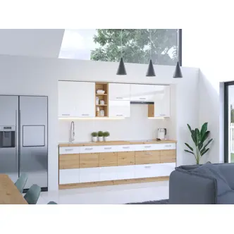 MEADOW, horní regál 15 G-90 OTW, korpus: dub artisan