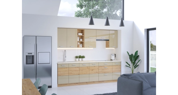 MEADOW, horní regál 15 G-90 OTW, korpus: dub artisan