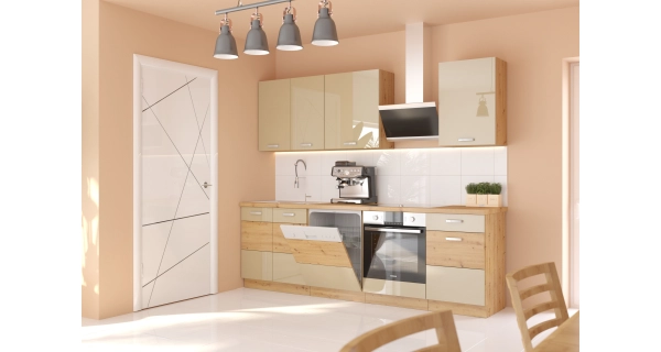 MEADOW, skříňka dolní 15 D CARGO BB, korpus: dub artisan, dvířka: dub artisan