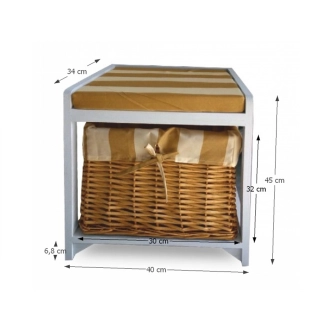 MELIVON 3, komoda, bílá/medová