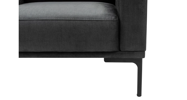 Menší rohová sedačka BRRESO, levá, antracit