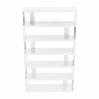 MIRAM regál, bílá/chrom