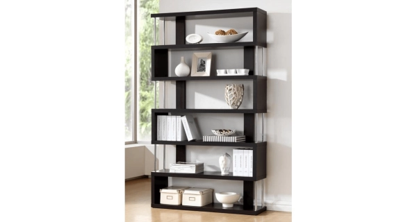 MIRAM regál, černá/chrom